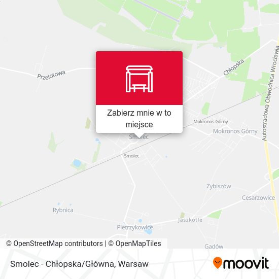 Mapa Smolec - Chłopska/Główna