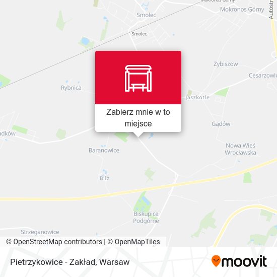 Mapa Pietrzykowice - Zakład