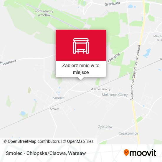 Mapa Smolec - Chłopska/Cisowa