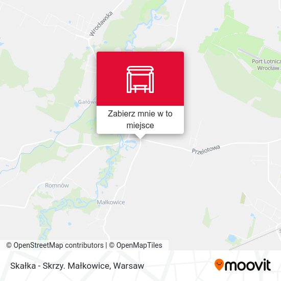 Mapa Skałka - Skrzy. Małkowice