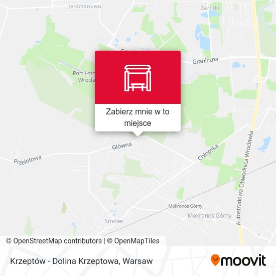 Mapa Krzeptów - Dolina Krzeptowa