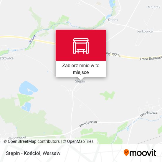 Mapa Stępin - Kościół