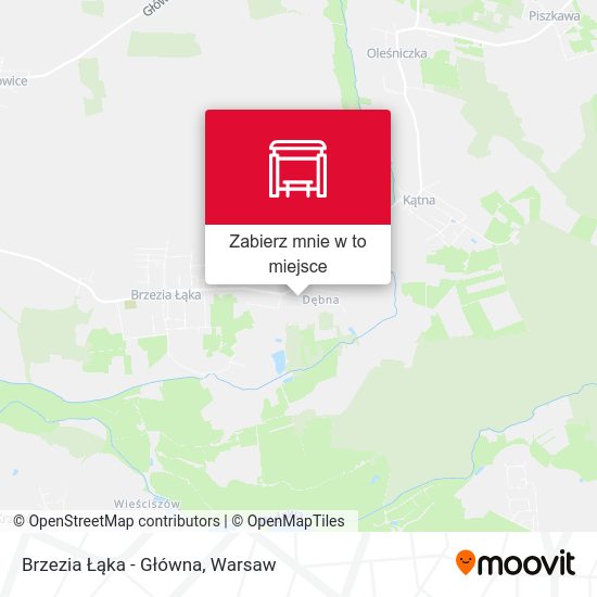 Mapa Brzezia Łąka - Główna