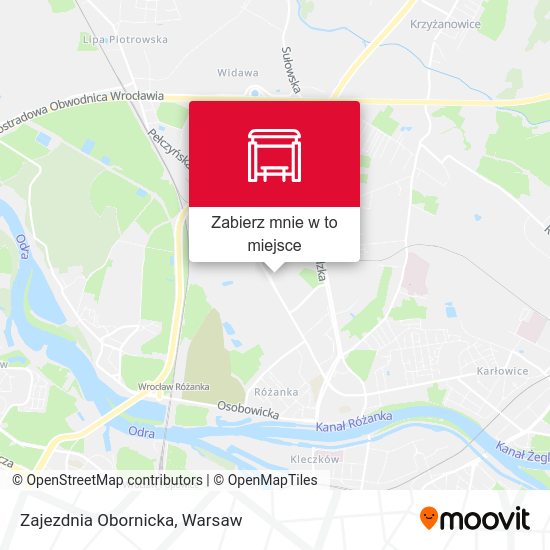 Mapa Zajezdnia Obornicka