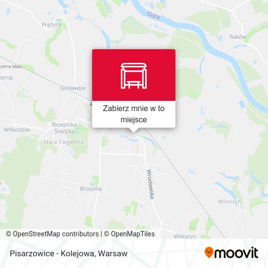 Mapa Pisarzowice - Kolejowa