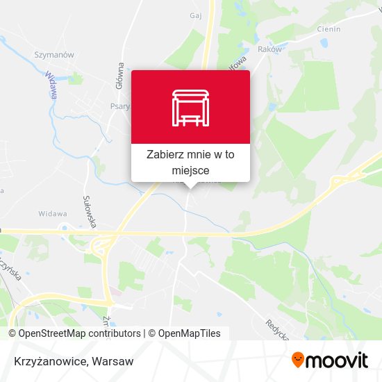 Mapa Krzyżanowice