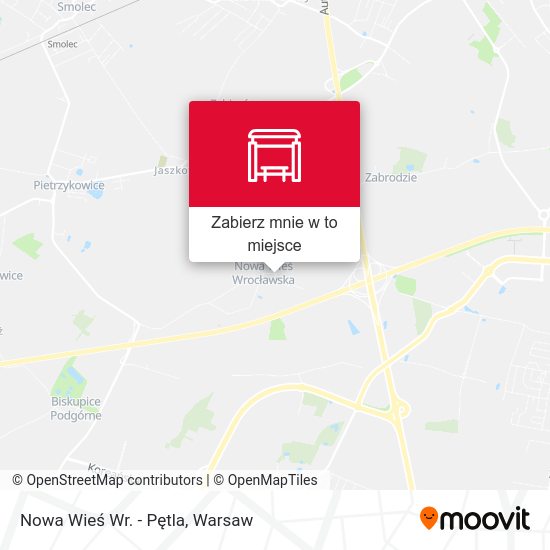 Mapa Nowa Wieś Wr. - Pętla