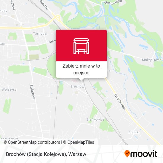 Mapa Brochów (Stacja Kolejowa)