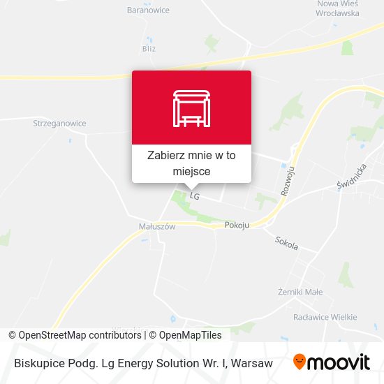 Mapa Biskupice Podg. Lg Energy Solution Wr. I