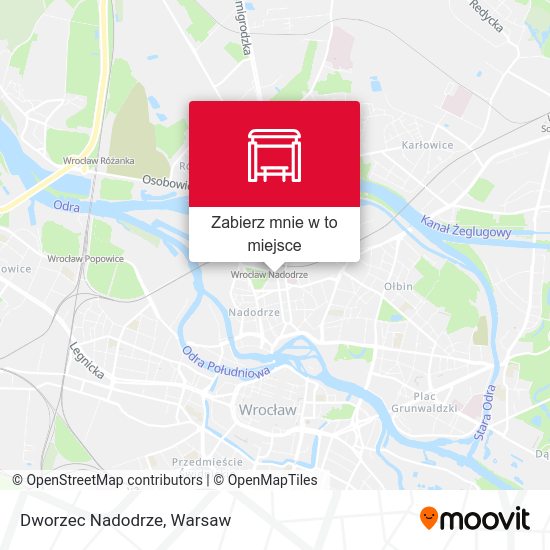 Mapa Dworzec Nadodrze