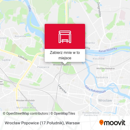 Mapa Wrocław Popowice (17.Południk)