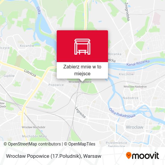 Mapa Wrocław Popowice (17.Południk)