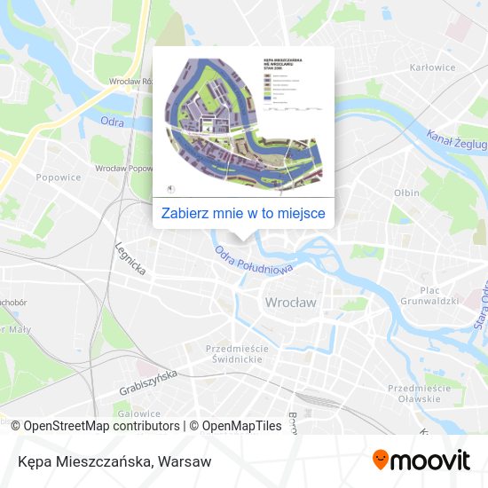 Mapa Kępa Mieszczańska