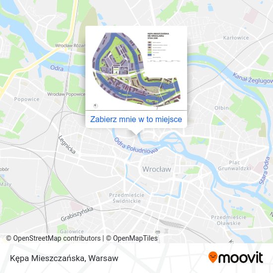 Mapa Kępa Mieszczańska