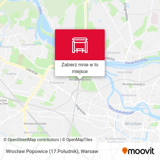 Mapa Wrocław Popowice (17.Południk)