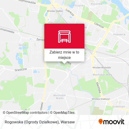 Mapa Rogowska (Ogrody Działkowe)