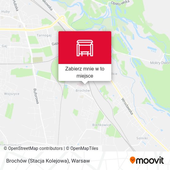 Mapa Brochów (Stacja Kolejowa)