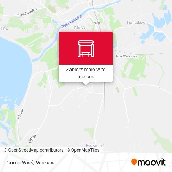 Mapa Górna Wieś