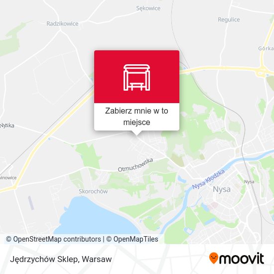 Mapa Jędrzychów Sklep