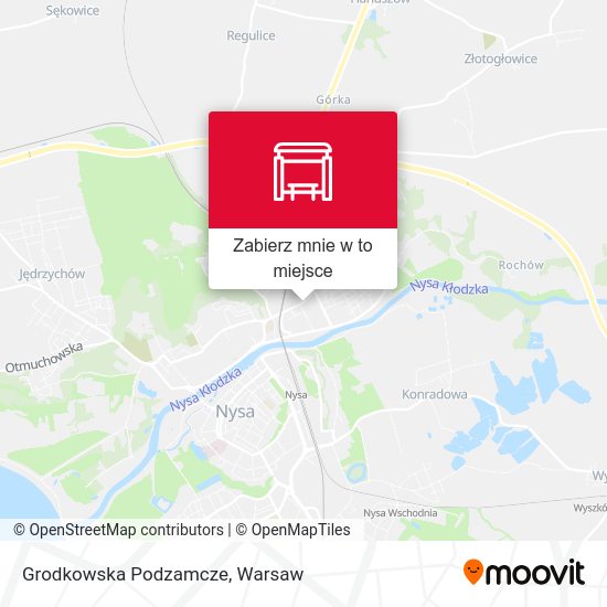 Mapa Grodkowska Podzamcze