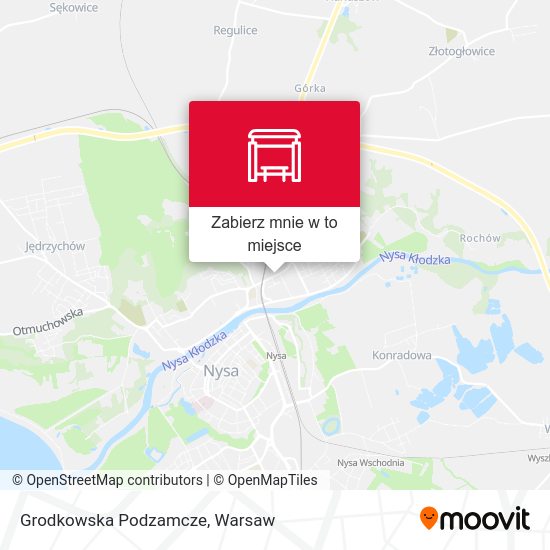 Mapa Grodkowska Podzamcze