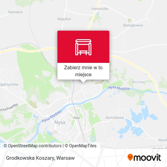 Mapa Grodkowska Koszary