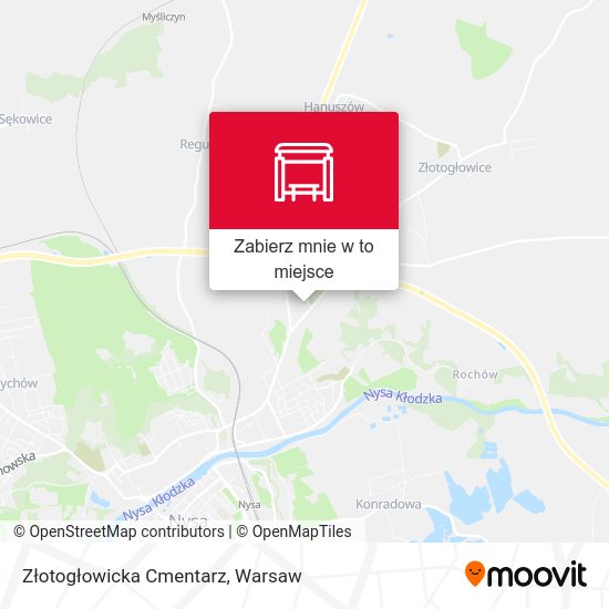 Mapa Złotogłowicka Cmentarz