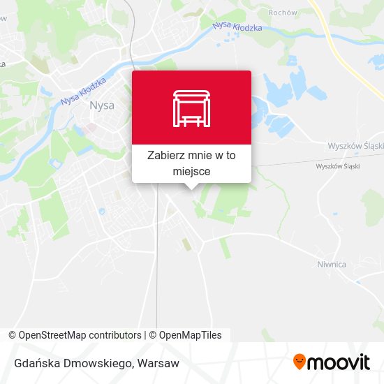 Mapa Gdańska Dmowskiego