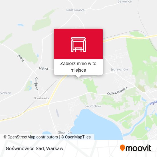 Mapa Goświnowice Sad