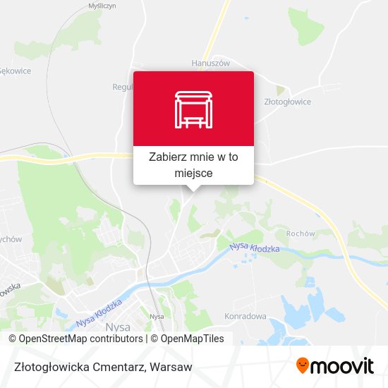 Mapa Złotogłowicka Cmentarz