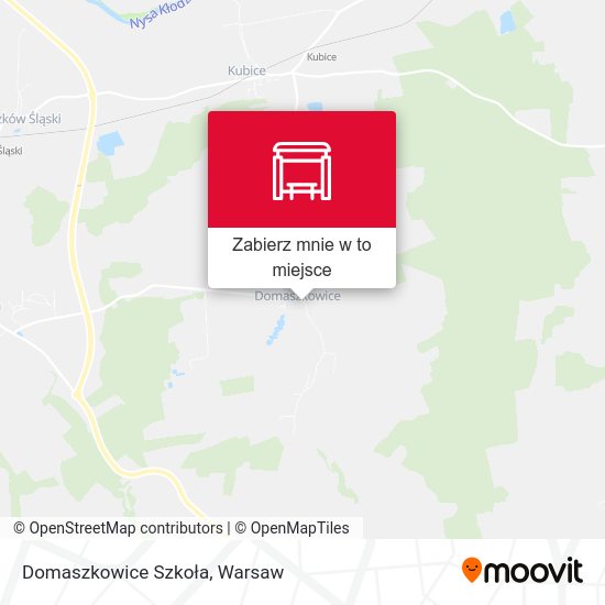 Mapa Domaszkowice Szkoła