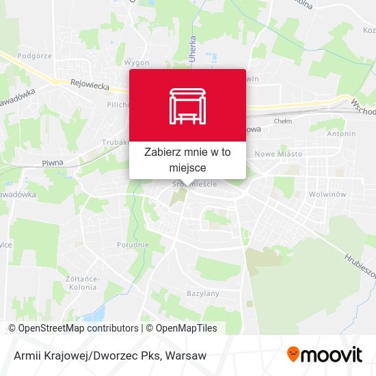 Mapa Armii Krajowej/Dworzec Pks