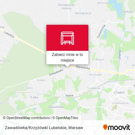 Mapa Zawadówka/Krzyżówki Lubelskie