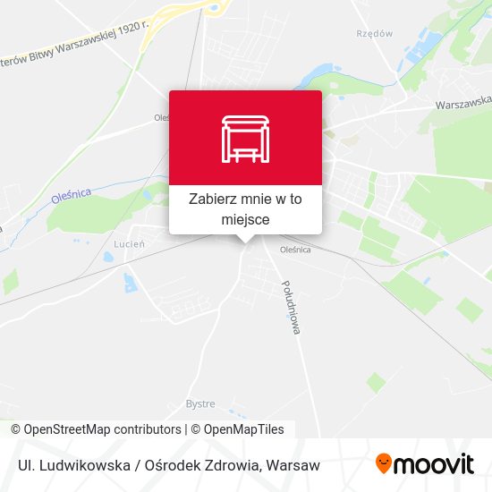 Mapa Ul. Ludwikowska / Ośrodek Zdrowia