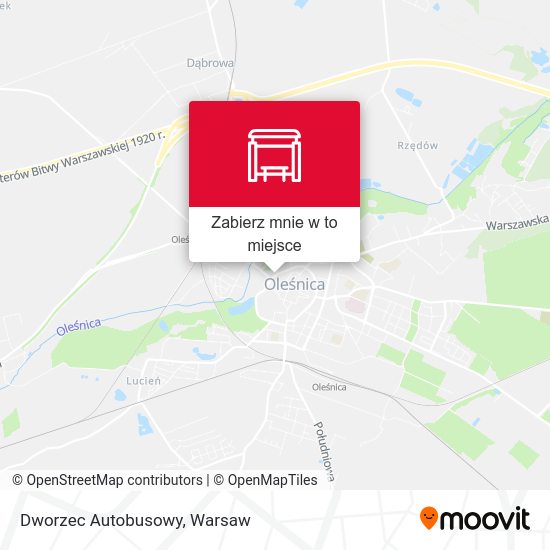 Mapa Dworzec Autobusowy