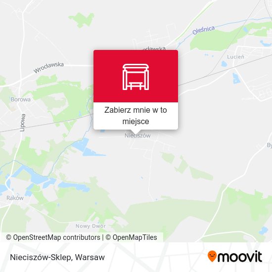 Mapa Nieciszów-Sklep