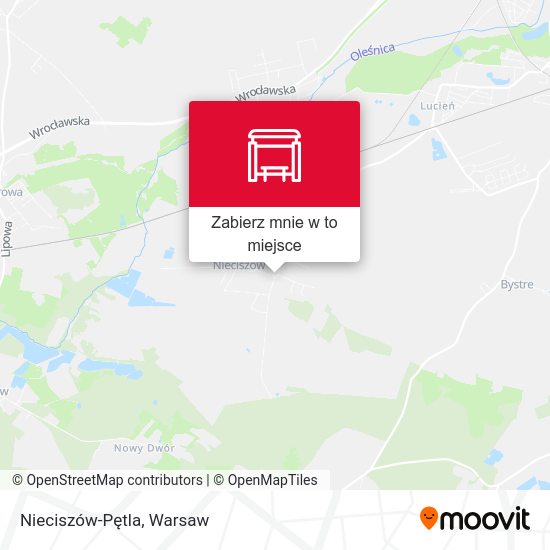 Mapa Nieciszów-Pętla