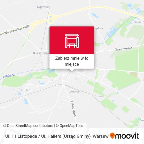 Mapa Ul. 11 Listopada / Ul. Hallera (Urząd Gminy)