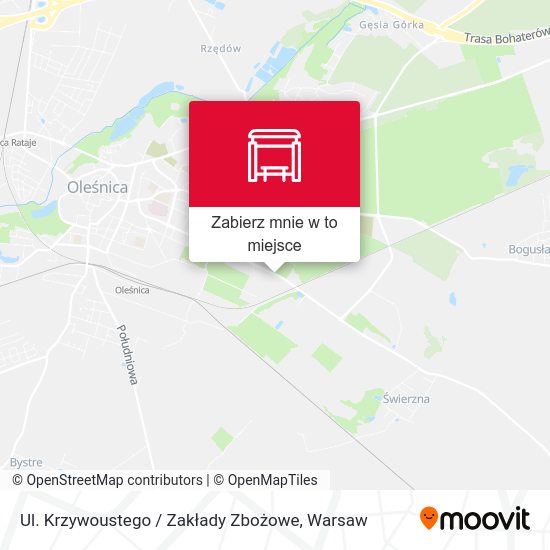 Mapa Ul. Krzywoustego / Zakłady Zbożowe