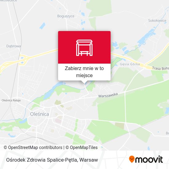 Mapa Ośrodek Zdrowia Spalice-Pętla