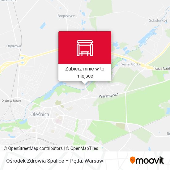 Mapa Ośrodek Zdrowia Spalice – Pętla