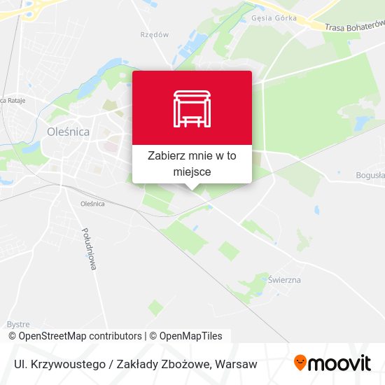 Mapa Ul. Krzywoustego / Zakłady Zbożowe