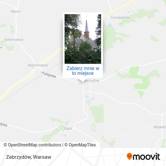 Mapa Zebrzydów