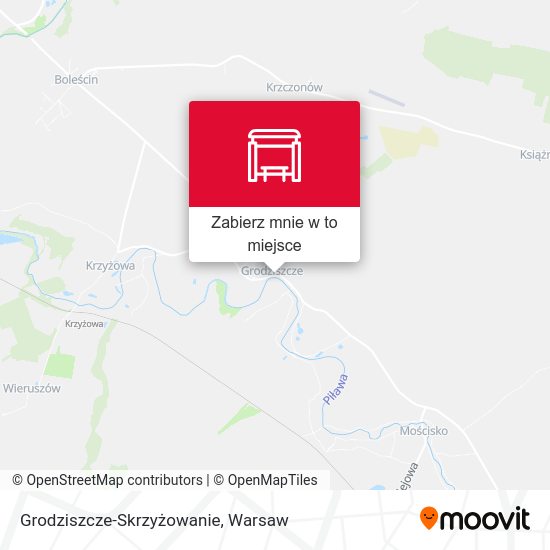 Mapa Grodziszcze-Skrzyżowanie