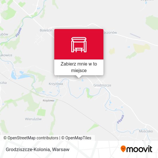 Mapa Grodziszcze-Kolonia