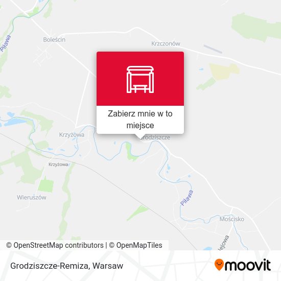 Mapa Grodziszcze-Remiza