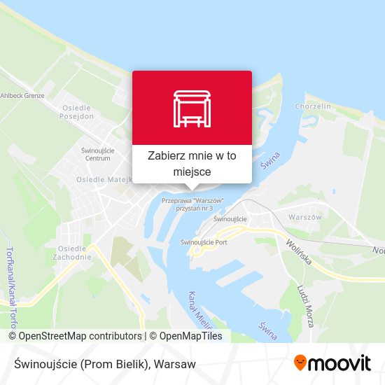 Mapa Świnoujście (Prom Bielik)