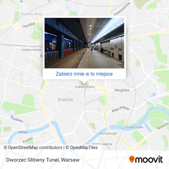 Mapa Dworzec Główny Tunel