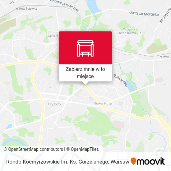 Mapa Rondo Kocmyrzowskie Im. Ks. Gorzelanego