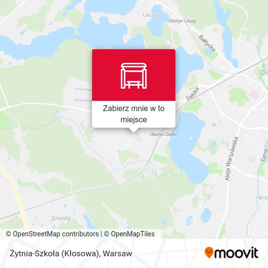 Mapa Żytnia-Szkoła (Kłosowa)